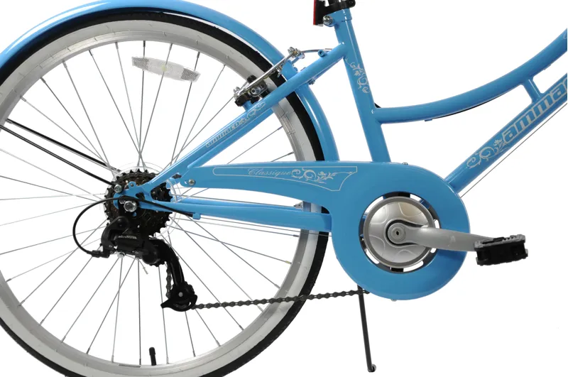 Ammaco Classique 24 Inch Wheel Dutch Bike Blue-1